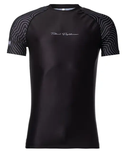 ELITE GRAPPLING RASH GUARD - BLACK & WHITE