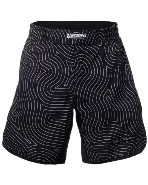 ELITE GRAPPLING SHORTS - BLACK & WHITE