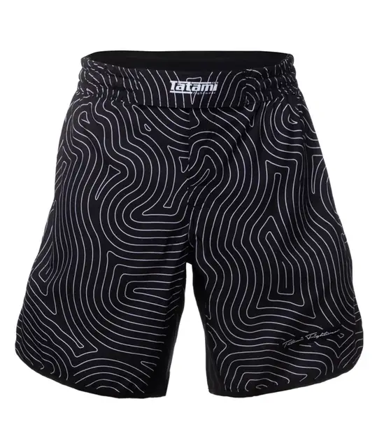 ELITE GRAPPLING SHORTS - BLACK & WHITE