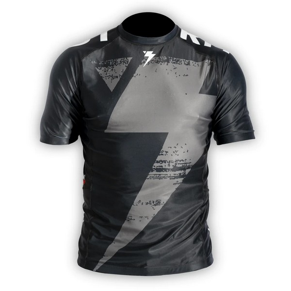 STORM DELTA BLACK SHORT SLEEVE RASH GUARD